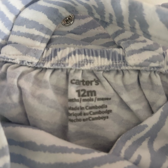 12 month old Carter’s Zebra Print Romper - Picture 4 of 4